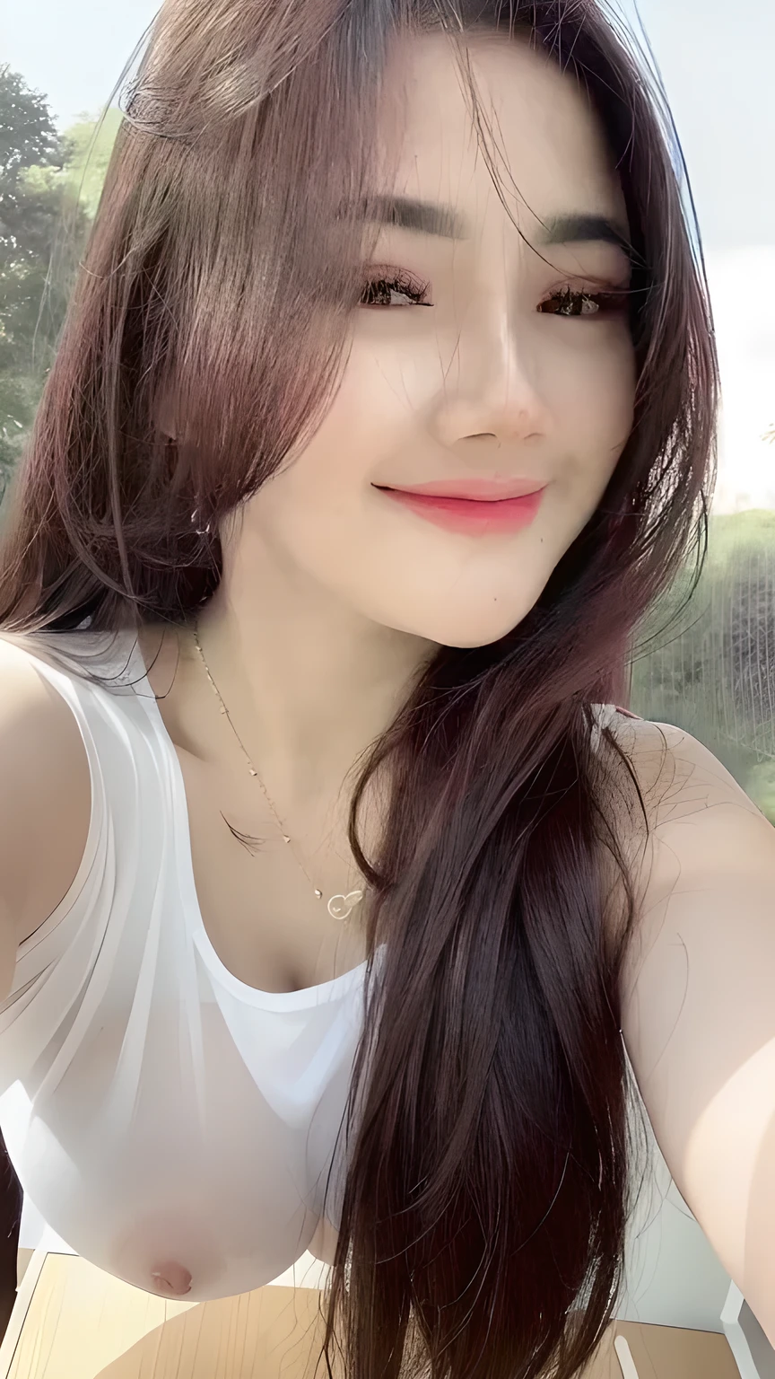 Female body, nsfw, ((gigantic bosom)), (plump:0.8), (nude, sexy), beautiful skin, ((topless, shirtless, breasts out)), transparent, transparent clothes, transparent attire, ((big breasts)), (nsfw), (white skin), (best quality), photorealistic, indoor