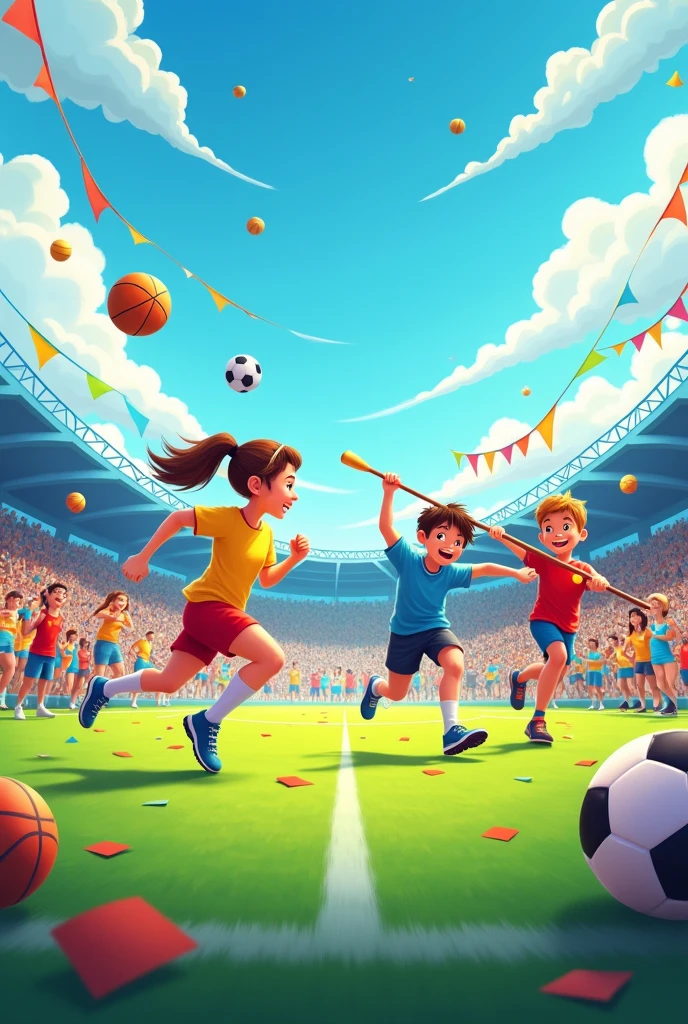 School sports day poster