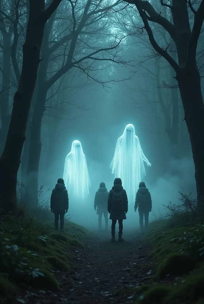  and ghostly apparitions that challenge the kids' bravery and wits. As they delve deeper,