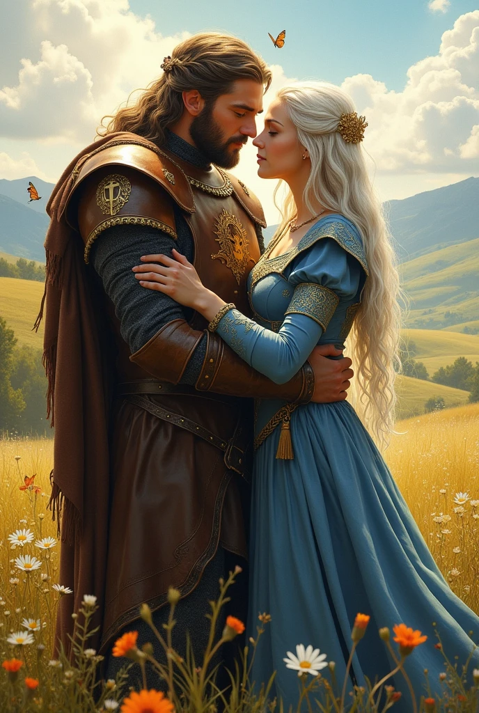 Robert Baratheon embracing Rhaegar Targaryen, sharing moments together, Best friends