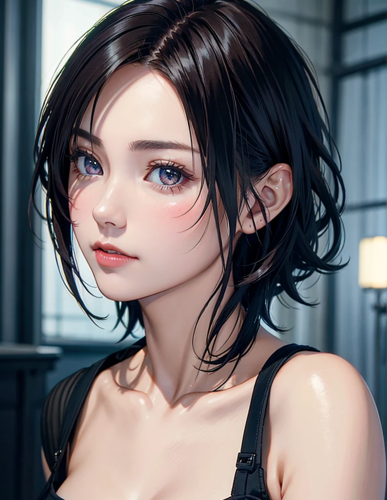 Digital portrait of gorgeous Japan short-haired woman, Beautiful face, Convoluted, Cinematic, Realistic epic, unreal enginee 5, Gorgeous, Incredible color grading, Trending on ArtStation, Photography,