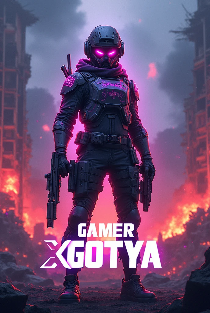Make a battle grounds mobile India poster using gamerxgotya name