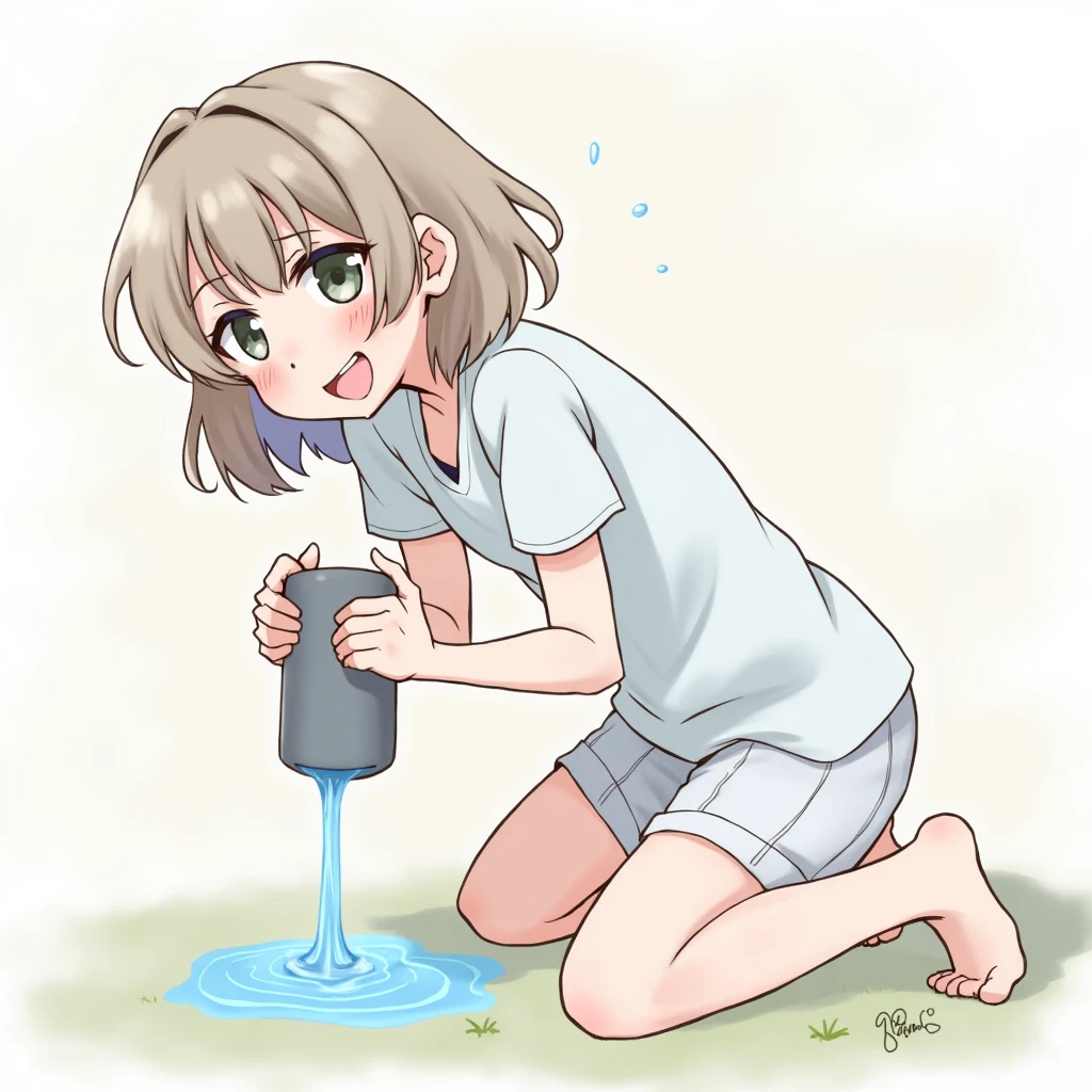 anime、A girl expelling water from her body、Defecation、diarrhea、Feces、excretion少女、Defecation、diarrhea、Feces、excretion、toilet、incontinence、Rudeness、Urinating、Stool、poop、Pee、