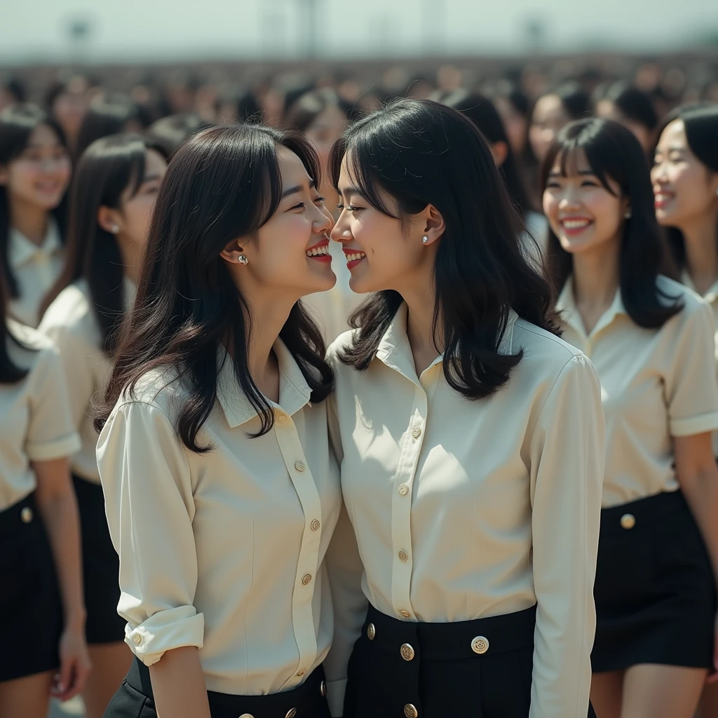 [Japanese Clone girls=Myself], [Perfect Clone girls Raw Photography Art], (16K, Highest quality, Ultra-high resolution, ((Unrealistic, Unprecedented sight, ((A World of Myself Proliferation)), Ultra-realistic))), (Japanese, woman, 26-year-old), (((((Small face, (((((Thick black hair, Semi-long hair)))))))))), ((Very beautiful detailed girls, Accurate body structure, Very detailed body)), (((Big Breasts, Large, swelling breasts))), (((White shirt, Big Breasts強調, I can see the cleavage, Black Mini Skirt))), ((Dark Eyes, Mature face, Cute Smile, A gentle gaze)), (((((Happy laughter))))), (((((Very detailed, 1girl-1,000,000cloning))))), (((((A very detailed and precise description of the doppelganger, Perfectly the same girl, The exact same smile, Perfect same hair, Perfect same clothes, Exactly the same height, 完璧な同じLarge, swelling breasts))))), (((((Myself only))))), (((Filling the Earth 1,000,000,000,000,000,000,000,000,000,000,000,000,000 Myself, Super dense, Focus on the middle of the group, I&#39;m happy to be surrounded by countless versions of myself, I want to drown in love with countless versions of myself., I want to be drowned in love with countless versions of myself around me., Holding hands, hug, hug, kiss, Touching breasts))), (((The sight of the ultimate super-crowded, 異常なSuper dense, Countless Myselfs Packed Tight))), ((Bright and soft light)), ((((((((Very detailed and clear hyper-perspective drawing)))))))), (((Subject depth zero))), Seeing from a bird's perspective