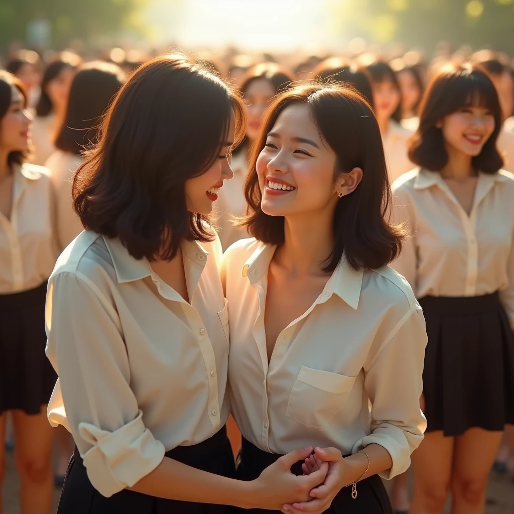 [Japanese Clone girls=Myself], [Perfect Clone girls Raw Photography Art], (16K, Highest quality, Ultra-high resolution, ((Unrealistic, Unprecedented sight, ((A World of Myself Proliferation)), Ultra-realistic))), (Japanese, woman, 26-year-old), (((((Small face, (((((Thick black hair, Semi-long hair)))))))))), ((Very beautiful detailed girls, Accurate body structure, Very detailed body)), (((Big Breasts, Large, swelling breasts))), (((White shirt, Big Breasts強調, I can see the cleavage, Black Mini Skirt))), ((Dark Eyes, Mature face, Cute Smile, A gentle gaze)), (((((Happy laughter))))), (((((Very detailed, 1girl-1,000,000cloning))))), (((((A very detailed and precise description of the doppelganger, Perfectly the same girl, The exact same smile, Perfect same hair, Perfect same clothes, Exactly the same height, 完璧な同じLarge, swelling breasts))))), (((((Myself only))))), (((Filling the Earth 1,000,000,000,000,000,000,000,000,000,000,000,000,000 Myself, Super dense, Super denseの中心に広くフォーカス, I&#39;m happy to be surrounded by countless versions of myself, I want to drown in love with countless versions of myself., I want to be drowned in love with countless versions of myself around me., Holding hands, hug, hug, kiss, Touching breasts))), (((The sight of the ultimate super-crowded, 異常なSuper dense, Countless Myselfs Packed Tight))), ((Bright and soft light)), ((((((((Very detailed and clear hyper-perspective drawing)))))))), (((Subject depth zero))), Seeing from a bird's perspective