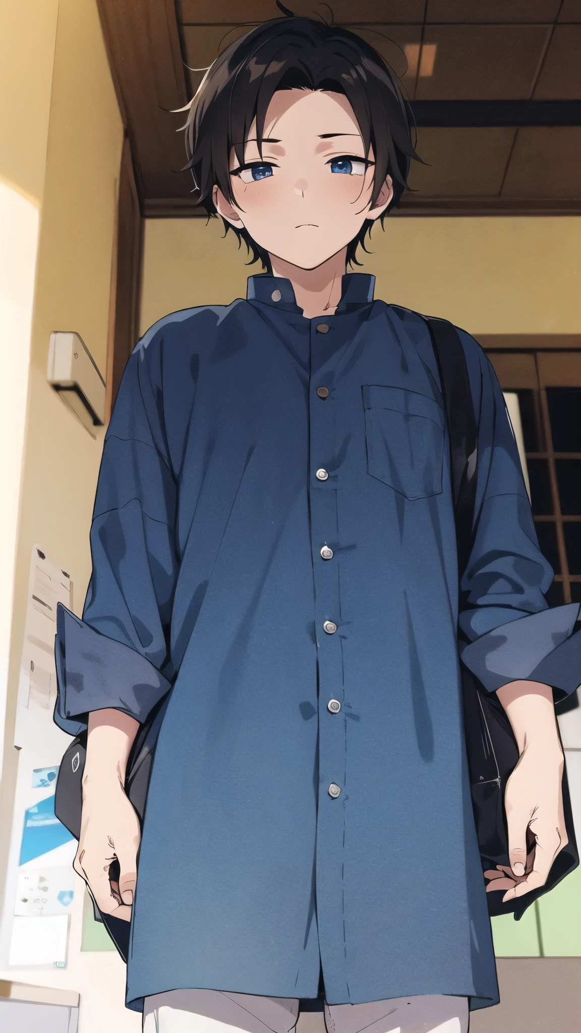 Anime boy cool cute skin white pose foward