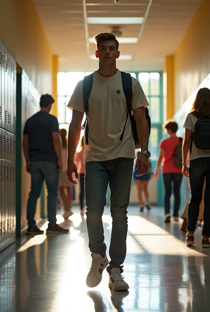 A high school student who is developing quickly