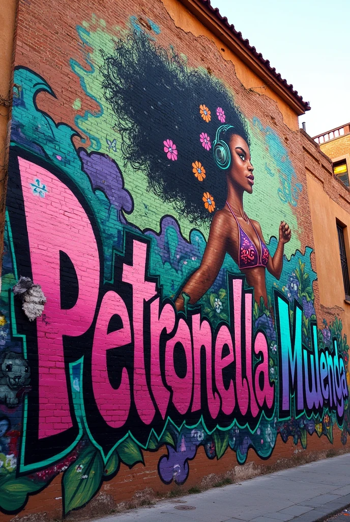 Graffiti of the name Petronella Mulenga