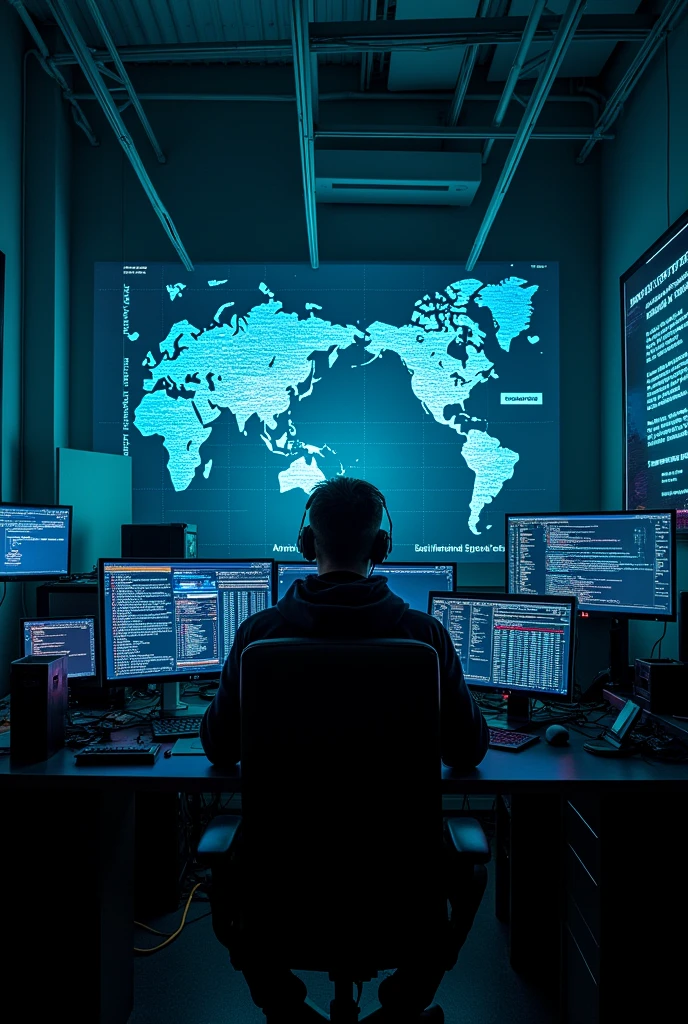 Hacker office only background without any person picture size 16:9