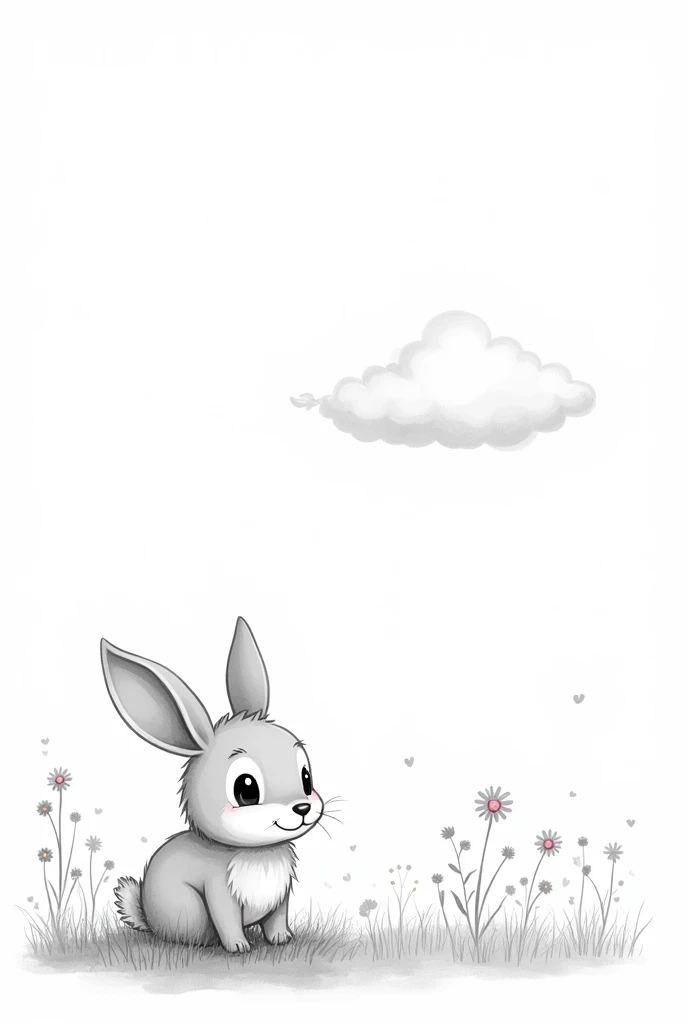I need rabbit image in black & white color 
