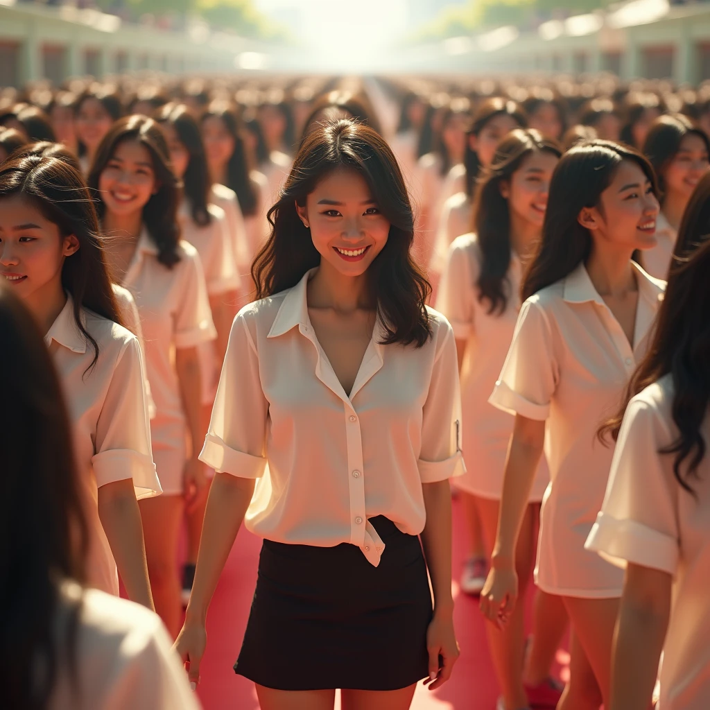 [Japanese 1girl-1,000,000cloning girls=Myself], [Perfect Clone girls Raw Photography Art], (16K, Highest quality, Ultra-high resolution, ((Unrealistic, Unprecedented sight, ((A World of Myself Proliferation)), Ultra-realistic))), (Japanese, woman, 26-year-old), (((((Small face, (((((Thick black hair, Semi-long hair)))))))))), ((Very beautiful detailed girls, Accurate body structure, Very detailed body)), (((Big Breasts, Large, swelling breasts))), (((White shirt, Big Breasts強調, I can see the cleavage, Black Mini Skirt))), ((Dark Eyes, Mature face, Cute Smile, A gentle gaze)), (((((Happy laughter))))), (((((Very detailed, 1girl-1,000,000cloning))))), (((((A very detailed and precise description of the doppelganger, Perfectly the same girl, The exact same smile, Perfect same hair, Perfect same clothes, Exactly the same height, 完璧な同じLarge, swelling breasts))))), (((((Myself only))))), (((Filling the Earth 1,000,000,000,000,000,000,000,000,000,000,000,000,000 Myself, Super dense, Super denseの中心に広くフォーカス, I&#39;m happy to be surrounded by countless versions of myself, I want to drown in love with countless versions of myself., I want to be drowned in love with countless versions of myself around me., Holding hands, hug, hug, kiss, Touching breasts))), (((The sight of the ultimate super-crowded, 異常なSuper dense, Countless Myselfs Packed Tight))), ((Bright and soft light)), ((((((((Very detailed and clear hyper-perspective drawing)))))))), (((Subject depth zero))), Seeing from a bird's perspective
