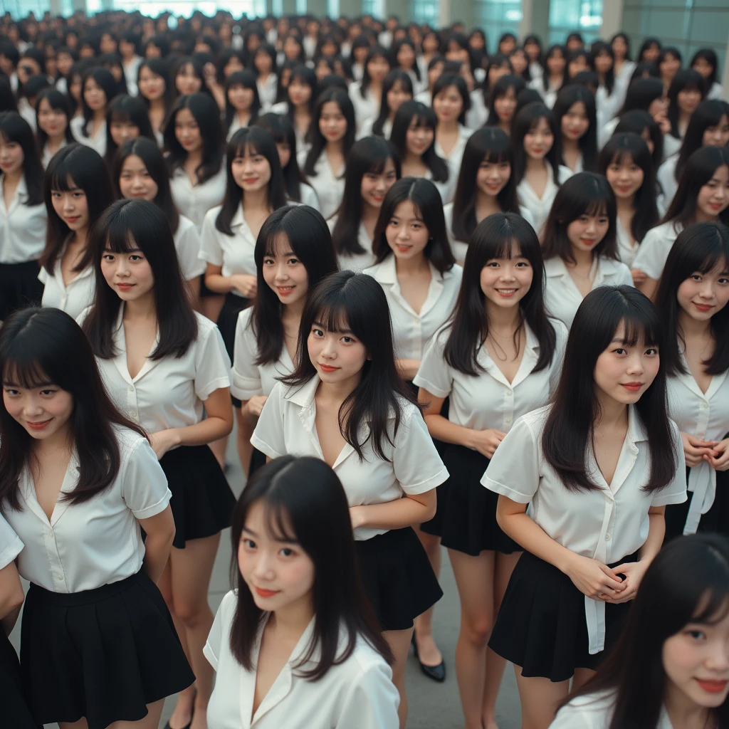 [Japanese Clone girls=Myself], [Perfect Clone girls Raw Photography Art], (16K, Highest quality, Ultra-high resolution, ((Unrealistic, Unprecedented sight, ((A World of Myself Proliferation)), Ultra-realistic))), (Japanese, woman, 26-year-old), (((((Small face, (((((Thick black hair, Semi-long hair)))))))))), ((Very beautiful detailed girls, Accurate body structure, Very detailed body)), (((Big Breasts, Large, swelling breasts))), (((White shirt, Big Breasts強調, I can see the cleavage, Black Mini Skirt))), ((Dark Eyes, Mature face, Cute Smile, A gentle gaze)), (((((Happy laughter))))), (((((Very detailed, 1girl-1,000,000,000,000,000cloning girls))))), (((((A very detailed and precise description of the doppelganger, Perfectly the same girl, The exact same smile, Perfect same hair, Perfect same clothes, Exactly the same height, 完璧な同じLarge, swelling breasts))))), (((((Myself only))))), (((Filling the Earth 1,000,000,000,000,000,000,000,000,000,000,000,000,000 Myself, Super dense, Super denseの中心に広くフォーカス, I&#39;m happy to be surrounded by countless versions of myself, I want to drown in love with countless versions of myself., I want to be drowned in love with countless versions of myself around me., Holding hands, hug, hug, kiss, Touching breasts))), (((The sight of the ultimate super-crowded, 異常なSuper dense, Countless Myselfs Packed Tight))), ((Bright and soft light)), ((((((((Very detailed and clear hyper-perspective drawing)))))))), (((Subject depth zero))), Seeing from a bird's perspective