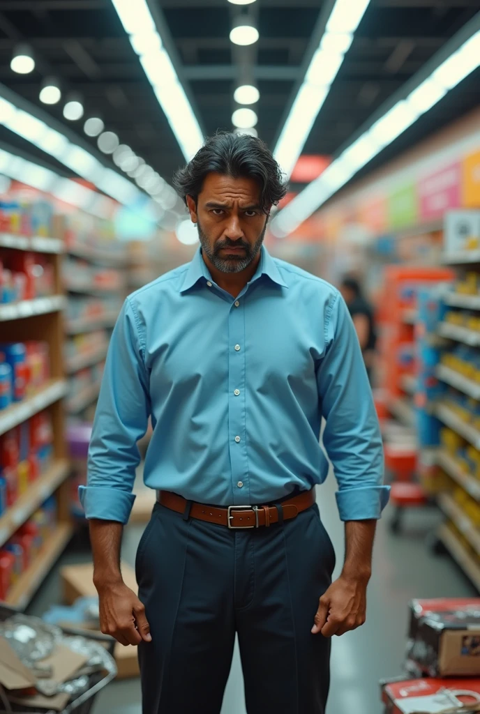 A character Raj frustrated store manager