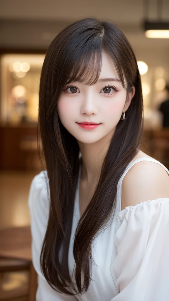 Tabletop, Highest quality, shape, Very detailed, finely, High resolution, 8k wallpaper, 完璧なダイナミックな構shape, Beautiful and exquisite,ランダムなcute髪,,Natural color lip, Bold sexy pose,smile、20-year-old girl、cute、Always blur the background,Perfect and beautiful face,Slim face and figure,Big eyes、Putting on gal makeup,Small face,Blurred Background,Elegant feminine face、smile、Actual Photos、Change pose randomly、Randomly change the shooting angle and position、Summer fashion for women