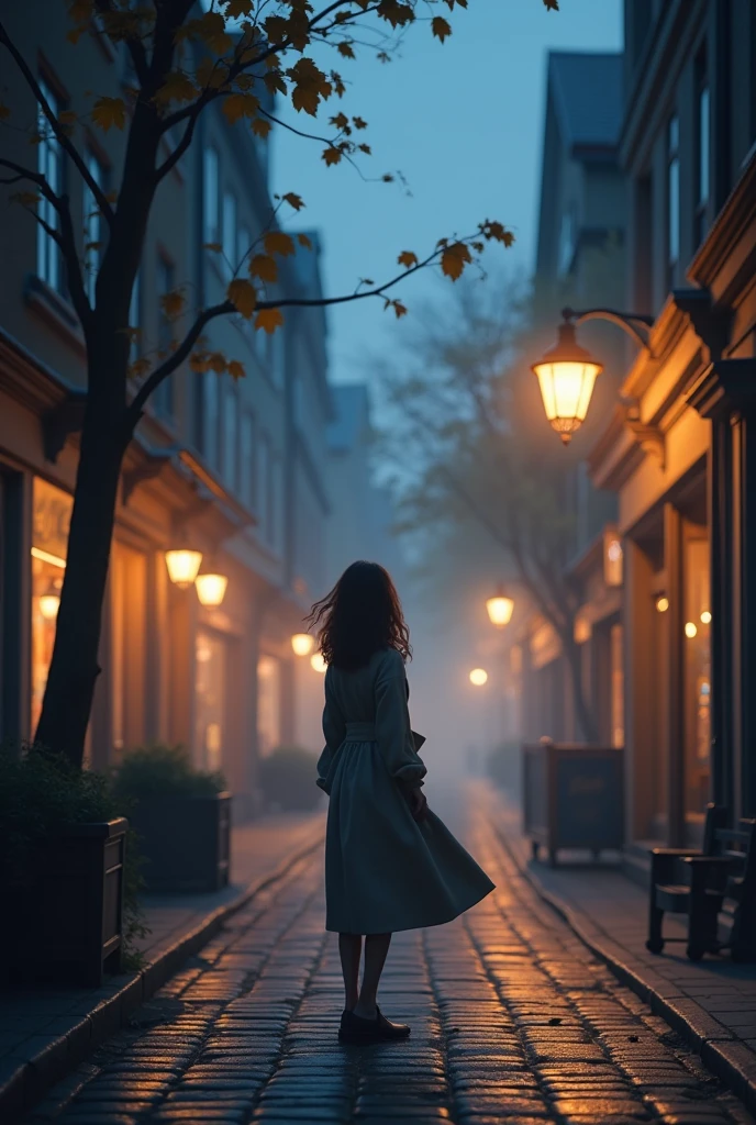 A street light background slightly far from the point of view, the picture is like captured by a camera slightly looked up