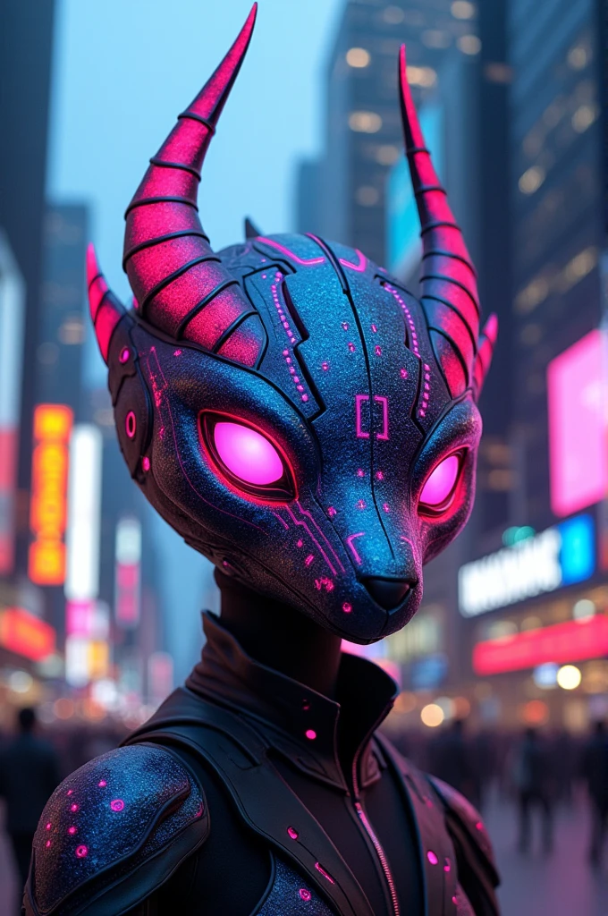 Mask of. Big hero 6 with robot modifications and extravagant colors with the appearance of an animal that does not exist