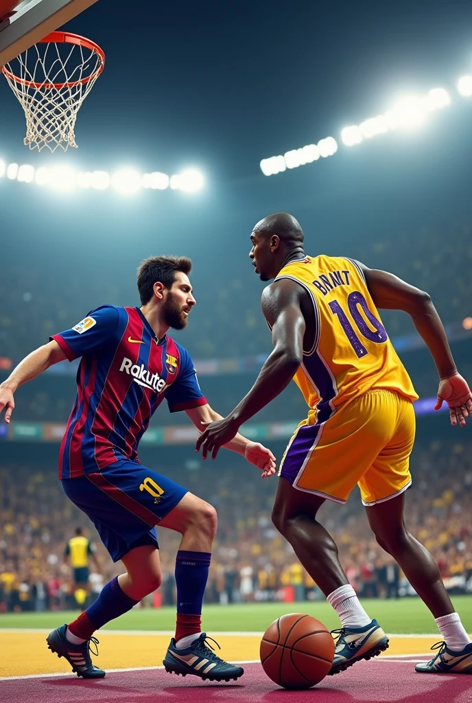 Kobe elbows Messi