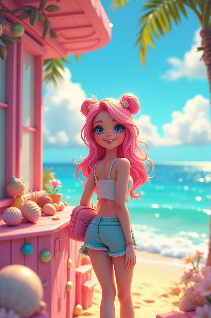 Beach house cute gyaru, house like the movie Barbie Mermaid Tale