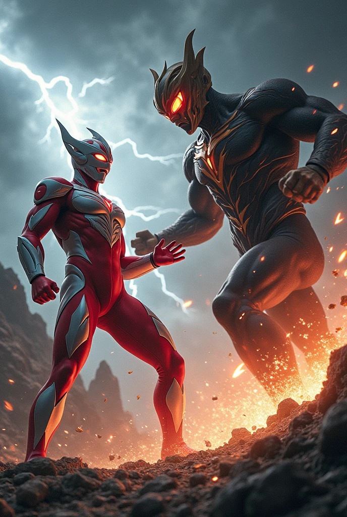 Chen Letian Ultraman duels Belial Ultraman