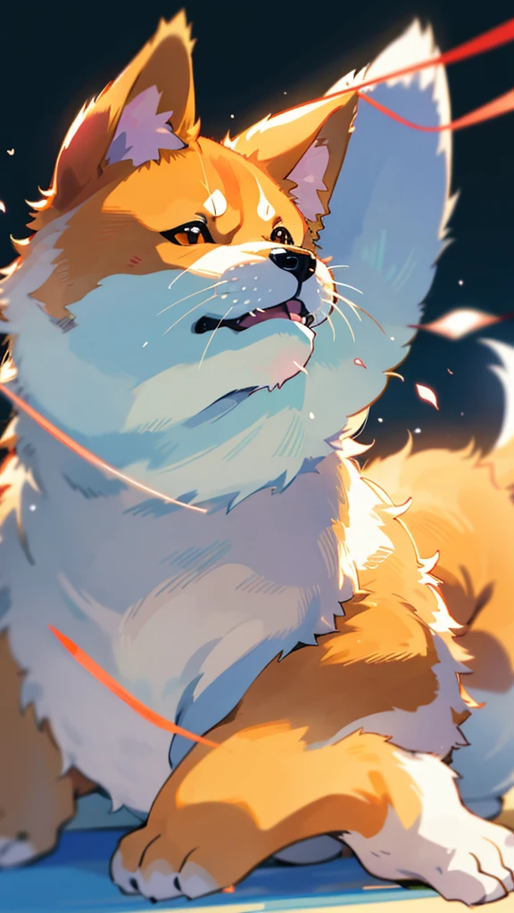 Rin々Cute Shiba Inu、Look away,Sitting,Nervous, Wagging the tail,leashed Shiba Inu,Front view,barking,legs raised,Faithful companion,Unobtrusive elegance,smooth Shiba Inu coat,Calm expression,calm attitude,squat,Focus your eyes,Purebred,Concentrate,boundless enthusiasm
