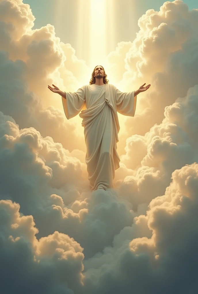 Jesus is in the clouds