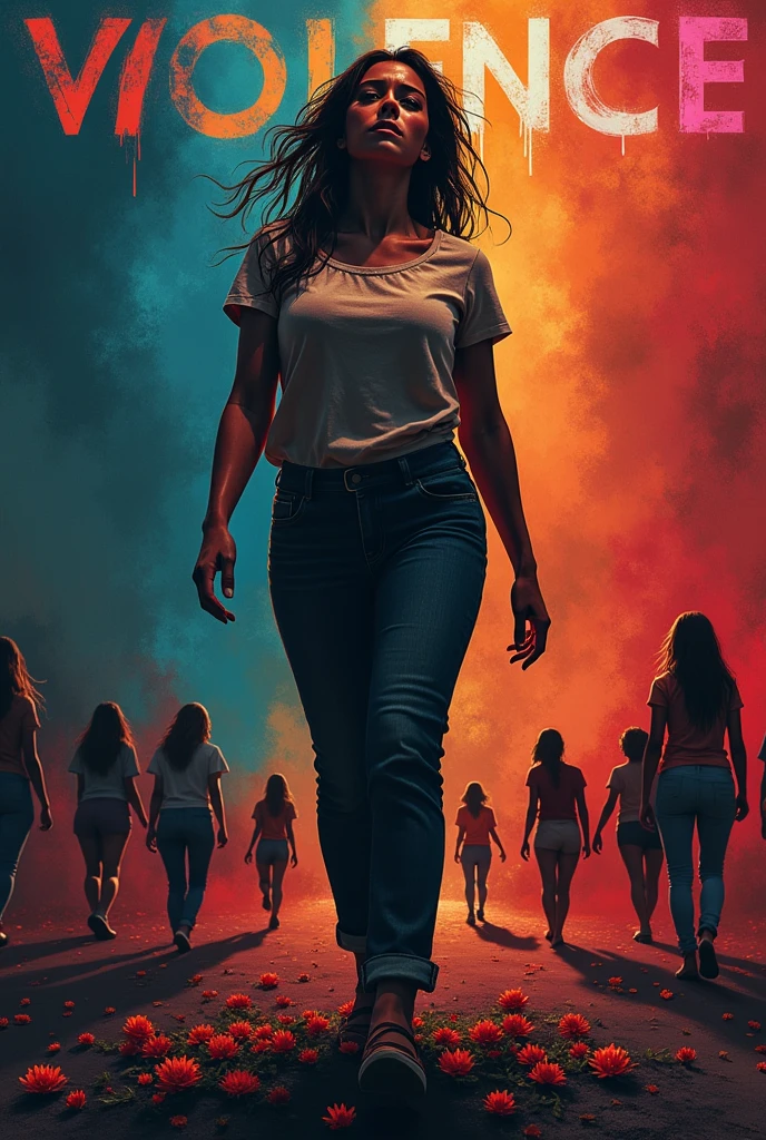 virtual poster on violence against women