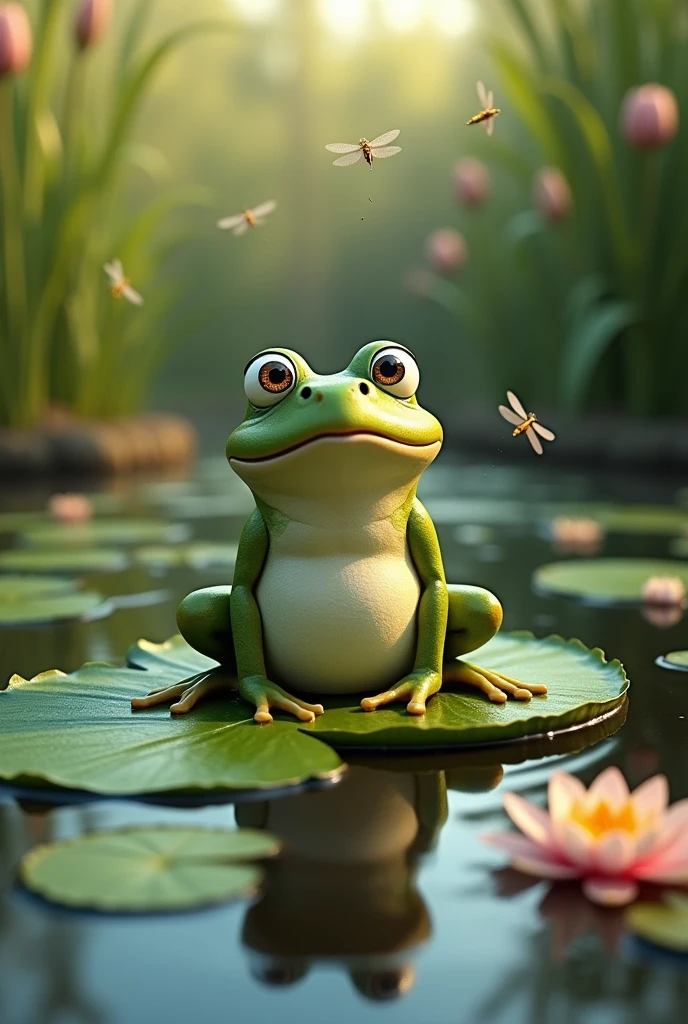 Frog with his ass