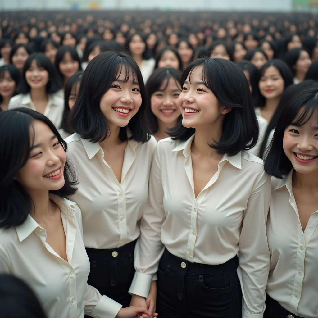 [Japanese Clone girls=Myself], [Perfect Clone girls Raw Photography Art], (16K, Highest quality, Ultra-high resolution, ((Unrealistic, Unprecedented sight, ((A World of Myself Proliferation)), Ultra-realistic))), (Japanese, woman, 26-year-old), (((((Small face, (((((Thick black hair, Semi-long hair)))))))))), ((Very beautiful detailed girls, Accurate body structure, Very detailed body)), (((Big Breasts, Large, swelling breasts))), (((White shirt, Big Breasts強調, I can see the cleavage, Black Mini Skirt))), ((Dark Eyes, Mature face, Cute Smile, A gentle gaze)), (((((Happy laughter))))), (((((Very detailed, 1girl-1,000,000,000,000,000,000,000,000,000,000,000,000,000cloning girls))))), (((((A very detailed and precise description of the doppelganger, Perfectly the same girl, The exact same smile, Perfect same hair, Perfect same clothes, Exactly the same height, 完璧な同じLarge, swelling breasts))))), (((((Myself only))))), (((Filling the Earth 1,000,000,000,000,000,000,000,000,000,000,000,000,000cloning girls-1,000,000,000,000,000,000,000,000,000,000,000,000,000^100,000,000cloning girlsのMyself, Another dimension of super-crowding, Wide focus on the ultra-dense center, I&#39;m happy to be surrounded by countless versions of myself, I want to drown in love with countless versions of myself., I want to be drowned in love with countless versions of myself around me., Holding hands, hug, hug, kiss, Touching breasts))), (((The sight of the ultimate super-crowded, Abnormal extreme crowding, Countless Myselfs Packed Tight))), ((Bright and soft light)), ((((((((Very detailed and clear hyper-perspective drawing)))))))), (((Subject depth zero))), A bird's-eye view