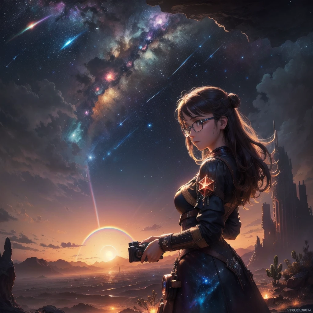 (Logo, Amazing, 8K, Tabletop, Raw Photo, Amazing, Top Quality, Photorealistic and Highly Detailed, CG, High Quality, Highly Detailed, Narrative Verse, Particle Effects, Dynamic Effects, Text Border the depth, bright cinematic lights, flares, sparks, glowing, raytracing, tabletop, realistic, ultra HD, fantasy), the wind, the beauty and brilliance of tall dramatic mountains and forests, the serenity and beauty of the world's grasslands and vast forest lands, Lakeside, wonderful scenery, beautiful natural scenery, night, starry sky, nebula, constellation, full moon, space, gorgeous, view, water, constellation, wonder, fantastic, meteor, magic, best illumination, best shadow