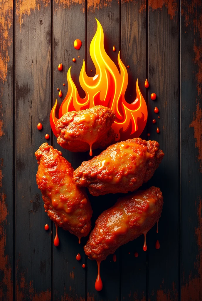 Create a unique logo for my BBQ wing business that features my company name, Bbq..factoryy