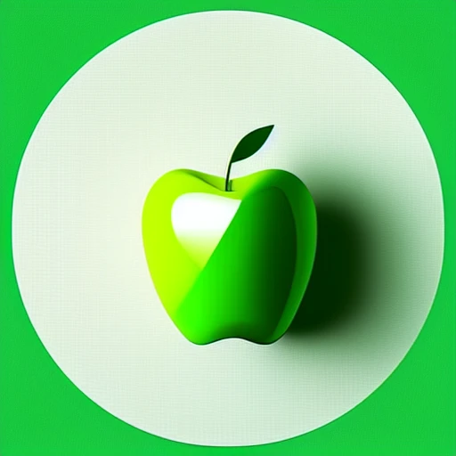 A clean and minimalist Instagram profile picture for 'NutriFit Motivador'. Background is a solid, vibrant green color. Centered is a simple, modern icon combining a white apple and a white dumbbell, stylized and easily recognizable. No additional text. The design should be bold and eye-catching, with high contrast and a professional, sleek appearance. --v 5 --ar 1:1 --q 2"