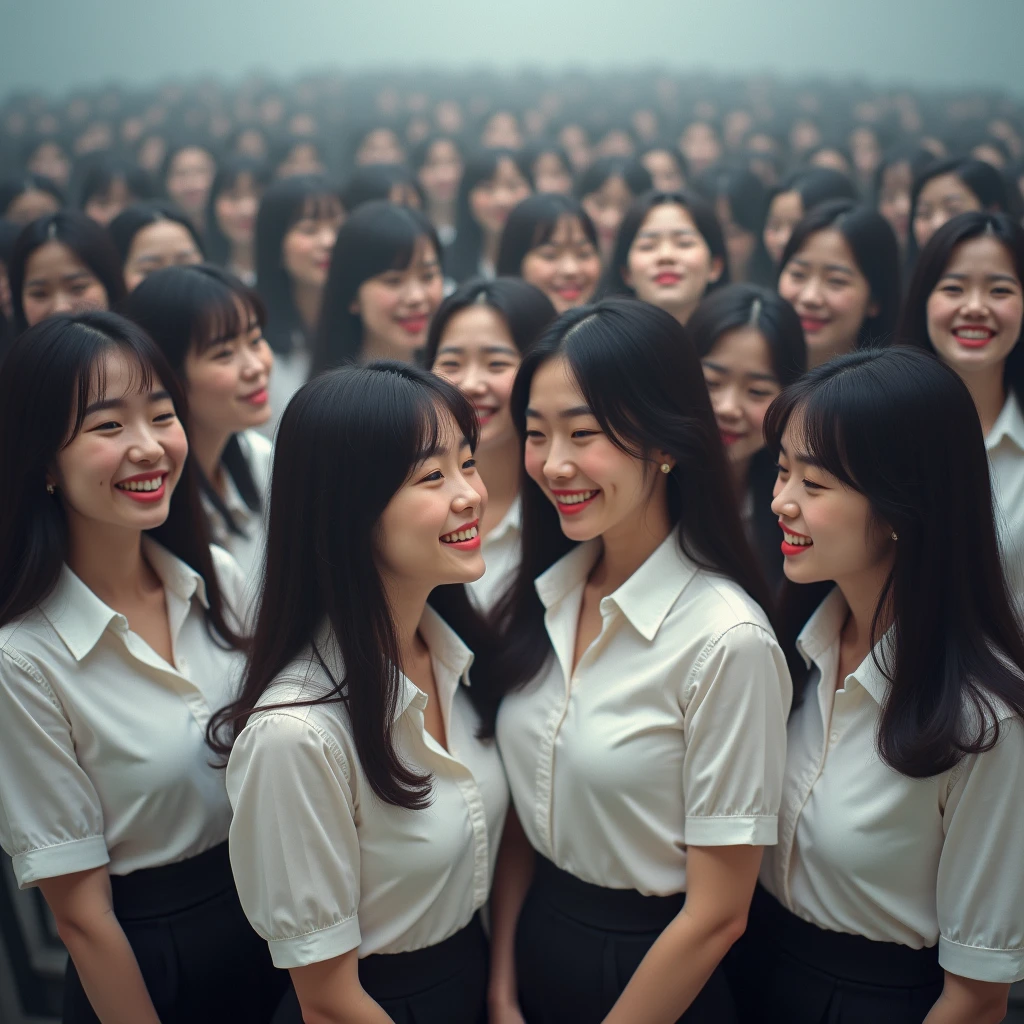 [Japanese Clone girls=Myself], [Perfect Clone girls Raw Photography Art], (16K, Highest quality, Ultra-high resolution, ((Unrealistic, Unprecedented sight, ((A World of Myself Proliferation)), Ultra-realistic))), (Japanese, woman, 26-year-old), (((((Small face, (((((Thick black hair, Semi-long hair)))))))))), ((Very beautiful detailed girls, Accurate body structure, Very detailed body)), (((Big Breasts, Large, swelling breasts))), (((White shirt, Big Breasts強調, I can see the cleavage, Black Mini Skirt))), ((Dark Eyes, Mature face, Cute Smile, A gentle gaze)), (((((Happy laughter))))), (((((Very detailed, 1girl-1,000,000,000,000,000,000,000,000,000,000,000,000,000cloning girls))))), (((((A very detailed and precise description of the doppelganger, Perfectly the same girl, The exact same smile, Perfect same hair, Perfect same clothes, Exactly the same height, 完璧な同じLarge, swelling breasts))))), (((((Myself only))))), (((Filling the Earth 1,000,000,000,000,000,000,000,000,000,000,000,000,000cloning girls-1,000,000,000,000,000,000,000,000,000,000,000,000,000^100,000,000cloning girlsのMyself, Another dimension of super-crowding, Wide focus on the ultra-dense center, I&#39;m happy to be surrounded by countless versions of myself, I want to drown in love with countless versions of myself., I want to be drowned in love with countless versions of myself around me., Holding hands, hug, hug, kiss, Touching breasts))), (((Global hyper-congestion, Hyper-dimensional hyper-density, Myself's hyper-packed beyond measure))), ((Bright and soft light)), ((((((((Very detailed and clear hyper-perspective drawing)))))))), (((Subject depth zero))), A bird's-eye view