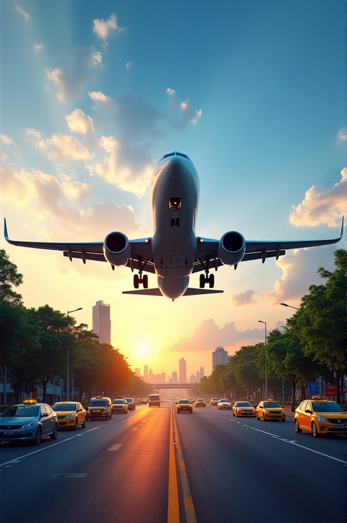 Boeing 737 landing at Bangkok Don Mueang Airport
