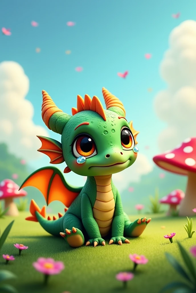 (for kids), baby dragon cried