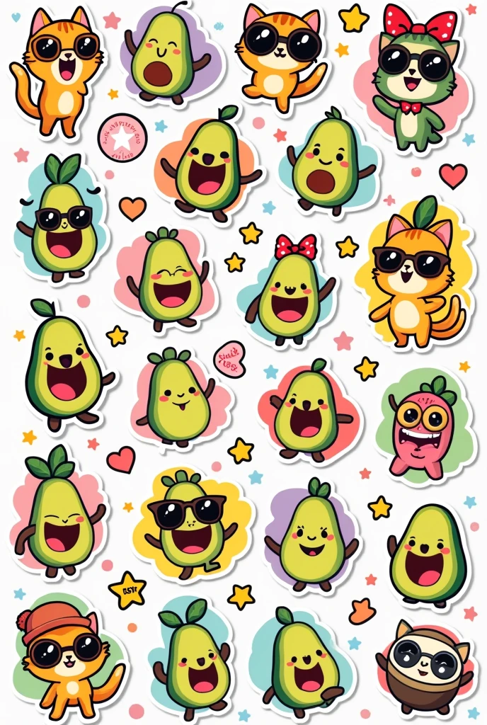 Cartoonish stickers