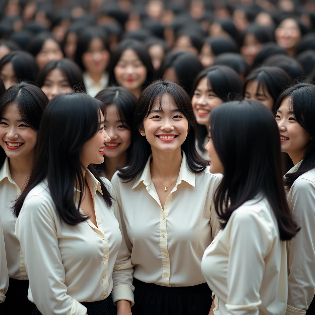 [Japanese Clone girls=Myself], [Perfect Clone girls Raw Photography Art], (16K, Highest quality, Ultra-high resolution, ((Unrealistic, Unprecedented sight, ((A World of Myself Proliferation)), Ultra-realistic))), (Japanese, woman, 26-year-old), (((((Small face, (((((Thick black hair, Semi-long hair)))))))))), ((Very beautiful detailed girls, Accurate body structure, Very detailed body)), (((Big Breasts, Large, swelling breasts))), (((White shirt, Big Breasts強調, I can see the cleavage, Black Mini Skirt))), ((Dark Eyes, Mature face, Cute Smile, A gentle gaze)), (((((Happy laughter))))), (((((Very detailed, 1girl-1,000,000,000,000,000,000,000,000,000,000,000,000,000cloning girls))))), (((((A very detailed and precise description of the doppelganger, Perfectly the same girl, The exact same smile, Perfect same hair, Perfect same clothes, Exactly the same height, 完璧な同じLarge, swelling breasts))))), (((((Myself only))))), (((Perfect description, Filling the Earth 1,000,000,000,000,000,000,000,000,000,000,000,000,000cloning girls-1,000,000,000,000,000,000,000,000,000,000,000,000,000^100,000,000cloning girlsのMyself, 異次元のSuper dense, Super denseの中心に広くフォーカス, I&#39;m happy to be surrounded by countless versions of myself, I want to drown in love with countless versions of myself., I want to be drowned in love with countless versions of myself around me., Holding hands, hug, hug, kiss, Touching breasts))), (((Very detailed, Extremely crowded, Super dense, Super crowded))), ((Bright and soft light)), ((((((((Very detailed and clear hyper-perspective drawing)))))))), (((Subject depth zero))), A bird's-eye view