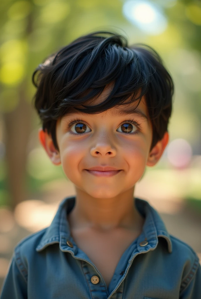 Boy , Close-up, black hair, Brown eyes, Height 170