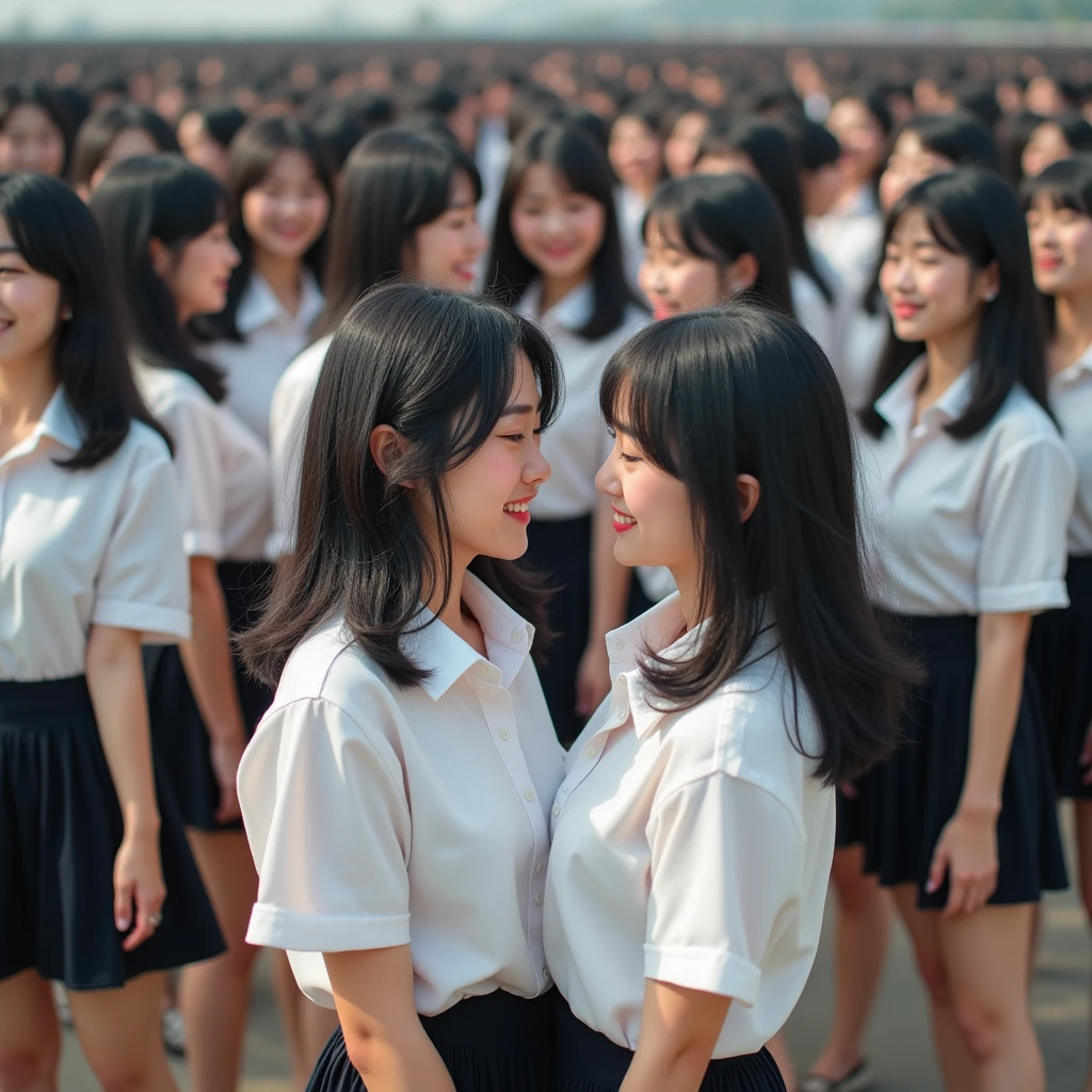 [Japanese Clone girls=Myself], [Perfect Clone girls Raw Photography Art], (16K, Highest quality, Ultra-high resolution, ((Unrealistic, Unprecedented sight, ((A World of Myself Proliferation)), Ultra-realistic))), (Japanese, woman, 26-year-old), (((((Small face, (((((Thick black hair, Semi-long hair)))))))))), ((Very beautiful detailed girls, Accurate body structure, Very detailed body)), (((Big Breasts, Large, swelling breasts))), (((White shirt, Big Breasts強調, I can see the cleavage, Black Mini Skirt))), ((Dark Eyes, Mature face, Cute Smile, A gentle gaze)), (((((Happy laughter))))), (((((Very detailed, 1girl-1,000,000,000,000,000,000,000,000,000,000,000,000,000cloning girls))))), (((((A very detailed and precise description of the doppelganger, Perfectly the same girl, The exact same smile, Perfect same hair, Perfect same clothes, Exactly the same height, 完璧な同じLarge, swelling breasts))))), (((((Myself only))))), (((Filling the Earth 1,000,000,000,000,000,000,000,000,000,000,000,000,000cloning girls-1,000,000,000,000,000,000,000,000,000,000,000,000,000^100,000,000cloning girlsのMyself, Another dimension of super-crowding, Wide focus on the ultra-dense center, I&#39;m happy to be surrounded by countless versions of myself, I want to drown in love with countless versions of myself., I want to be drowned in love with countless versions of myself around me., Holding hands, hug, hug, kiss, Touching breasts))), (((Global hyper-congestion, Hyper-dimensional hyper-density, Myself's hyper-packed beyond measure))), ((Bright and soft light)), ((((((((Very detailed and clear hyper-perspective drawing)))))))), (((Subject depth zero))), A bird's-eye view