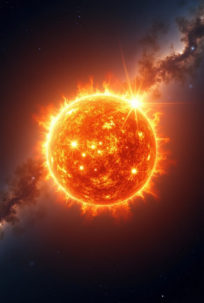 Live wallpaper of sun in space