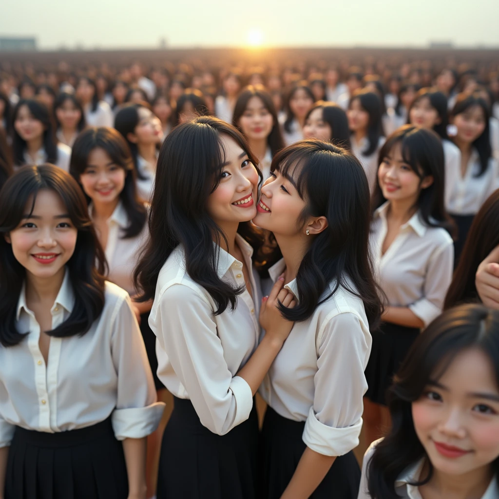 [Japanese Clone girls=Myself], [Perfect Clone girls Raw Photography Art], (16K, Highest quality, Ultra-high resolution, ((Unrealistic, Unprecedented sight, ((A World of Myself Proliferation)), Ultra-realistic))), (Japanese, woman, 26-year-old), (((((Small face, (((((Thick black hair, Semi-long hair)))))))))), ((Very beautiful detailed girls, Accurate body structure, Very detailed body)), (((Big Breasts, Large, swelling breasts))), (((White shirt, Big Breasts強調, I can see the cleavage, Black Mini Skirt))), ((Dark Eyes, Mature face, Cute Smile, A gentle gaze)), (((((Happy laughter))))), (((((Very detailed, 1girl-1,000,000,000,000,000,000,000,000,000,000,000,000,000cloning girls))))), (((((A very detailed and precise description of the doppelganger, Perfectly the same girl, The exact same smile, Perfect same hair, Perfect same clothes, Exactly the same height, 完璧な同じLarge, swelling breasts))))), (((((Myself only))))), (((Perfect description, Filling the Earth 1,000,000,000,000,000,000,000,000,000,000,000,000,000cloning girls-1,000,000,000,000,000,000,000,000,000,000,000,000,000^100,000,000cloning girlsのMyself, 異次元のSuper dense, Super denseの中心に広くフォーカス, I&#39;m happy to be surrounded by countless versions of myself, I want to drown in love with countless versions of myself., I want to be drowned in love with countless versions of myself around me., Holding hands, hug, hug, kiss, Touching breasts))), (((Very detailed, Extremely crowded, Super dense, Super crowded))), ((Bright and soft light)), ((((((((Very detailed and clear hyper-perspective drawing)))))))), (((Subject depth zero))), A bird's-eye view, Everyone is sexy