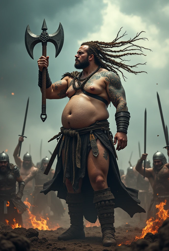 Very huge big belly viking woman nude battle rage