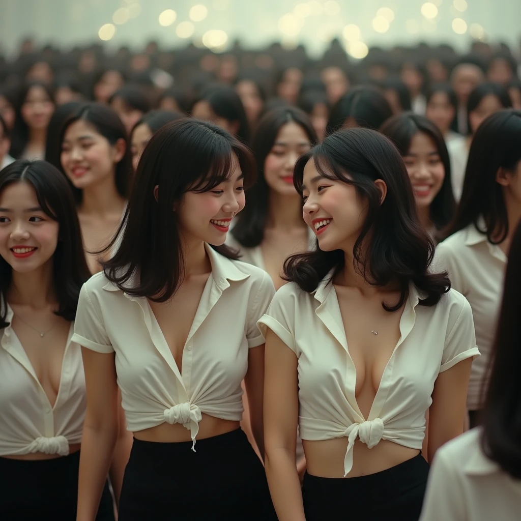 [Japanese Clone girls=Myself], [Perfect Clone girls Raw Photography Art], (16K, Highest quality, Ultra-high resolution, ((Unrealistic, Unprecedented sight, ((A World of Myself Proliferation)), Ultra-realistic))), (Japanese, woman, 26-year-old), (((((Small face, (((((Thick black hair, Semi-long hair)))))))))), ((Very beautiful detailed girls, Accurate body structure, Very detailed body)), (((Big Breasts, Large, swelling breasts))), (((White shirt, Big Breasts強調, I can see the cleavage, Black Mini Skirt))), ((Dark Eyes, Mature face, Cute Smile, A gentle gaze)), (((((Happy laughter))))), (((((Very detailed, 1girl-1,000,000,000,000,000,000,000,000,000,000,000,000,000cloning girls))))), (((((A very detailed and precise description of the doppelganger, Perfectly the same girl, The exact same smile, Perfect same hair, Perfect same clothes, Exactly the same height, 完璧な同じLarge, swelling breasts))))), (((((Myself only))))), (((Perfect description, Filling the Earth 1,000,000,000,000,000,000,000,000,000,000,000,000,000cloning girls-1,000,000,000,000,000,000,000,000,000,000,000,000,000^100,000,000cloning girlsのMyself, 異次元のSuper dense, Super denseの中心に広くフォーカス, I&#39;m happy to be surrounded by countless versions of myself, I want to drown in love with countless versions of myself., I want to be drowned in love with countless versions of myself around me., Holding hands, hug, hug, kiss, Touching breasts))), (((Very detailed, Extremely crowded, Super dense, Super crowded))), ((Bright and soft light)), ((((((((Very detailed and clear hyper-perspective drawing)))))))), (((Subject depth zero))), A bird's-eye view, Everyone is sexy