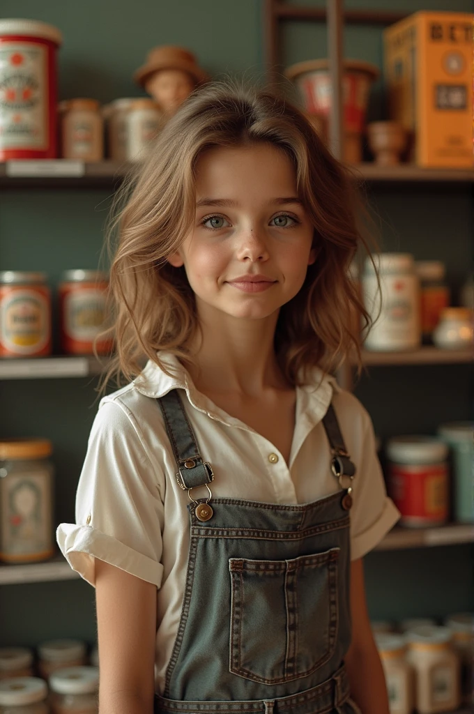 (40 years) little bit young lady ,comes in the Store