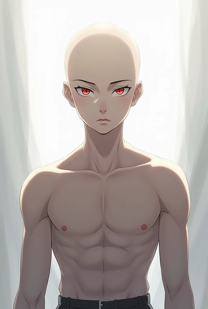 draw shinji from evangelion as a nude twink