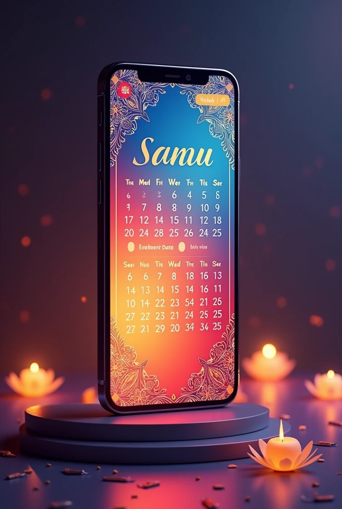 Create telugu calendar app screens using below link or reference https://play.google.com/store/apps/dev?id=6743112577217741255