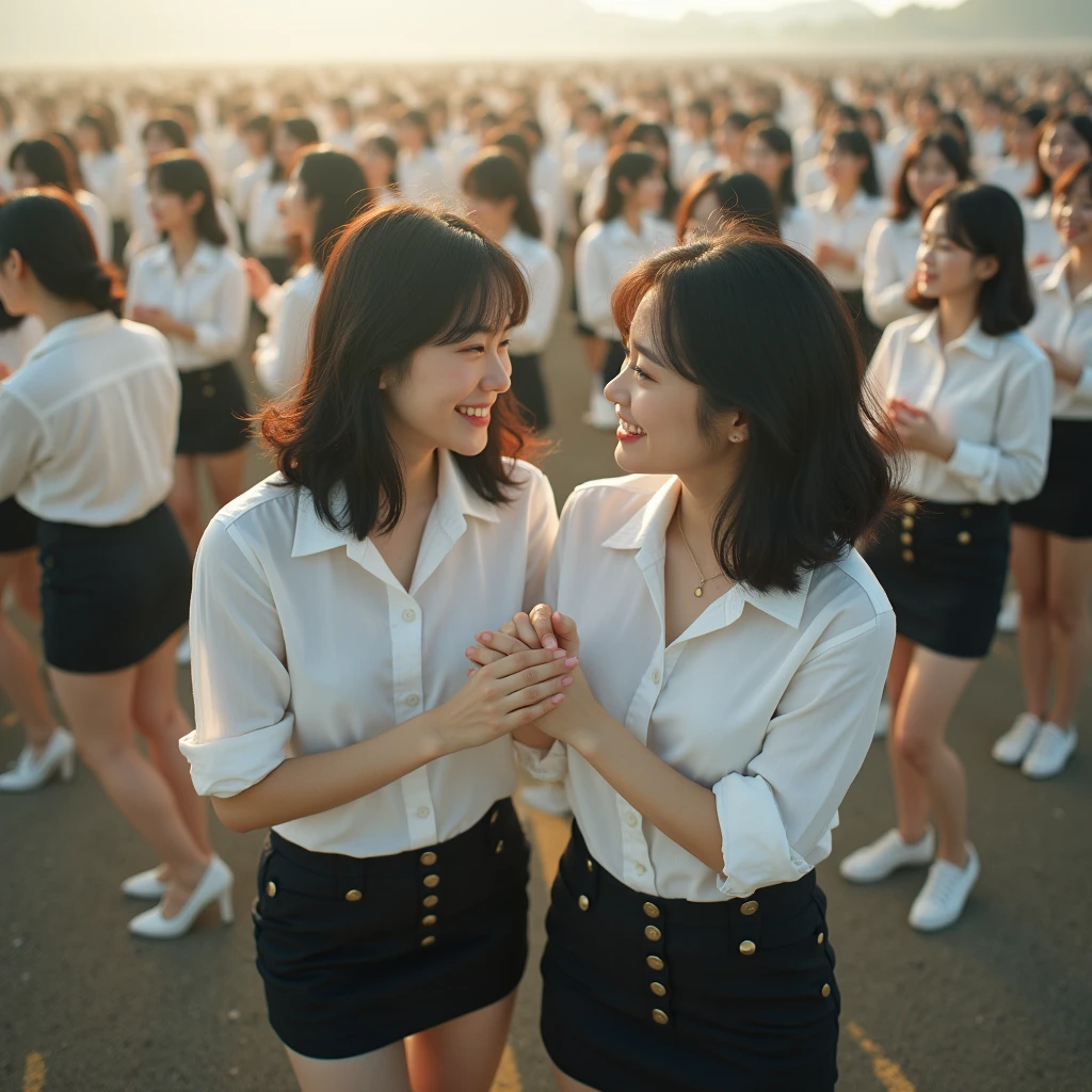 [Japanese Clone girls=Myself], [Perfect Clone girls Raw Photography Art], (16K, Highest quality, Ultra-high resolution, ((Unrealistic, Unprecedented sight, ((A World of Myself Proliferation)), Ultra-realistic))), (Japanese, woman, 26-year-old), (((((Small face, (((((Thick black hair, Semi-long hair)))))))))), ((Very beautiful detailed girls, Accurate body structure, Very detailed body)), (((Big Breasts, Large, swelling breasts))), (((White shirt, Big Breasts強調, I can see the cleavage, Black Mini Skirt))), ((Dark Eyes, Mature face, Cute Smile, A gentle gaze)), (((((Happy laughter))))), (((((Very detailed, 1girl-1,000,000,000,000,000,000,000,000,000,000,000,000,000cloning girls))))), (((((A very detailed and precise description of the doppelganger, Perfectly the same girl, The exact same smile, Perfect same hair, Perfect same clothes, Exactly the same height, 完璧な同じLarge, swelling breasts))))), (((((Myself only))))), (((Perfect description, Filling the Earth 1,000,000,000,000,000,000,000,000,000,000,000,000,000cloning girls-1,000,000,000,000,000,000,000,000,000,000,000,000,000^100,000,000cloning girlsのMyself, 異次元のSuper dense, Super denseの中心に広くフォーカス, I&#39;m happy to be surrounded by countless versions of myself, I want to drown in love with countless versions of myself., I want to be drowned in love with countless versions of myself around me., Holding hands, hug, hug, kiss, Touching breasts))), (((Very detailed, Extremely crowded, Super dense, Super crowded))), ((Bright and soft light)), ((((((((Very detailed and clear hyper-perspective drawing)))))))), (((Subject depth zero))), A bird's-eye view, Everyone is sexy