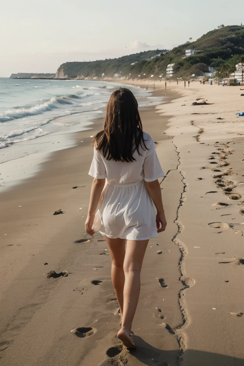 Na praia a noite sem roupas