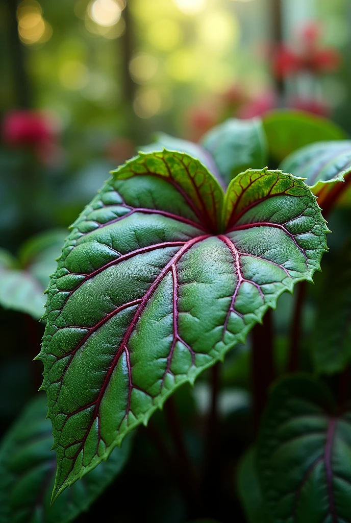 Begonia leaf map