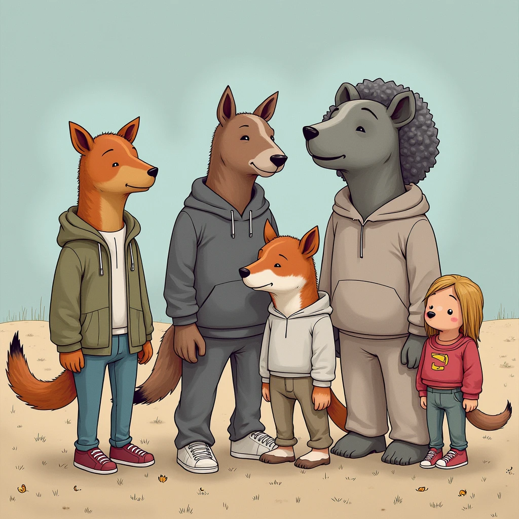 Please fuse humans and animals.