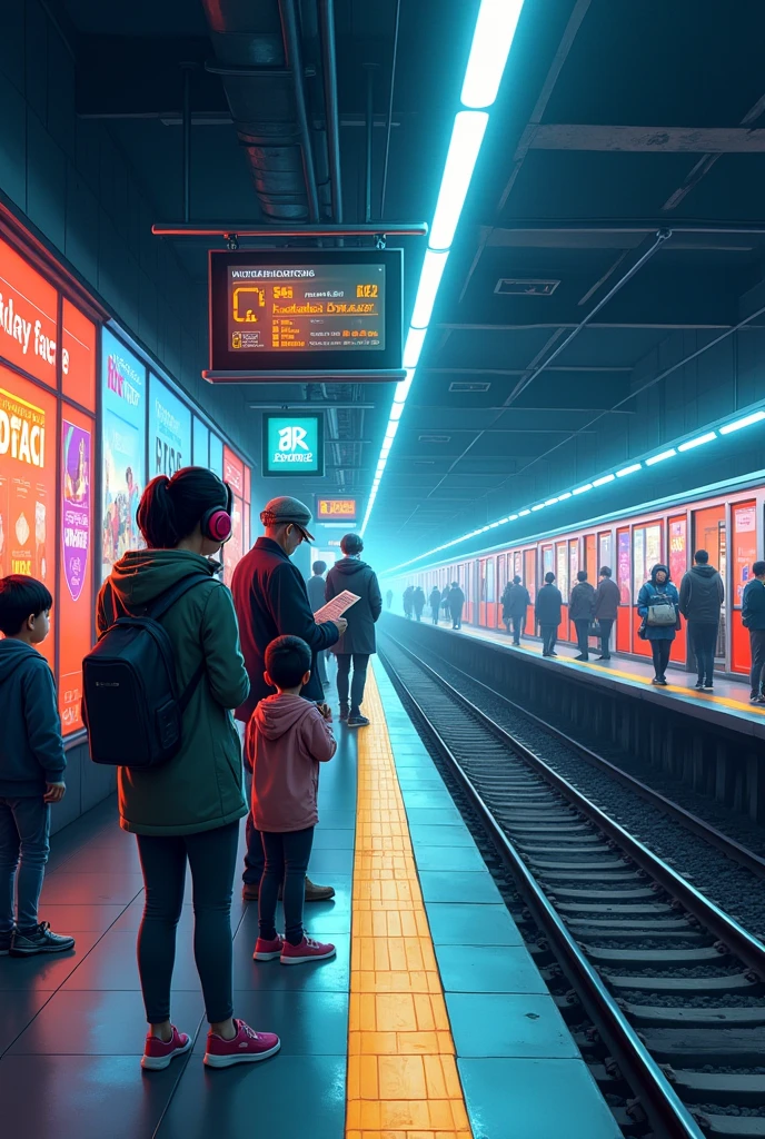 Railway track at the metro railway station